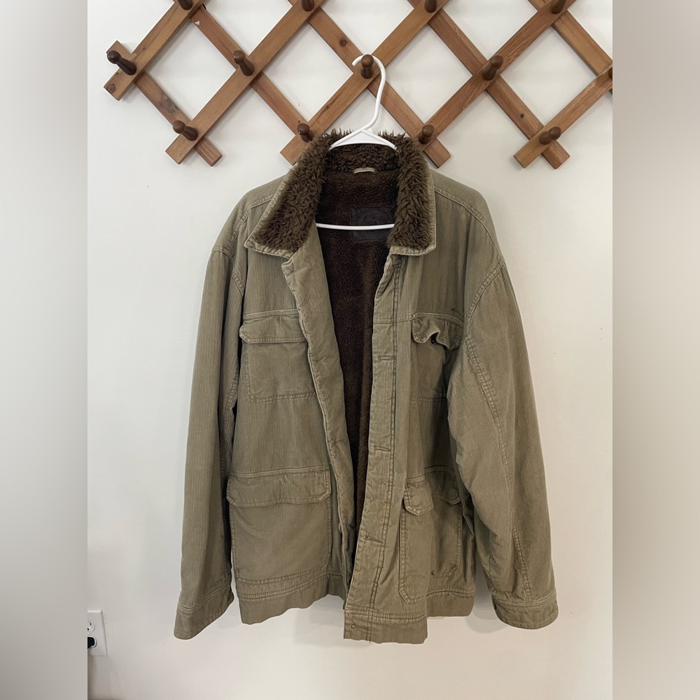 Tan/brown corduroy jacket size XXL